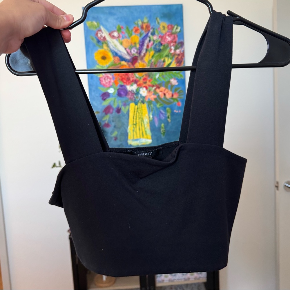 Forever 21 Black Crop Top
